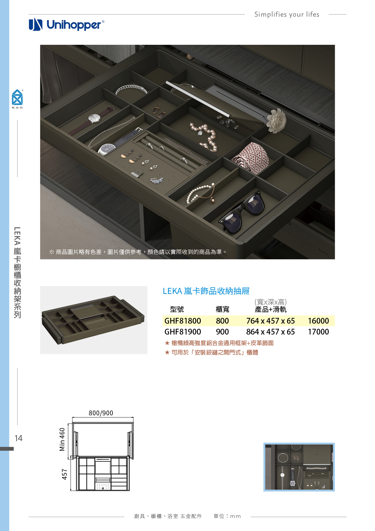 P11-48 Unihopper 衣櫃收納五金