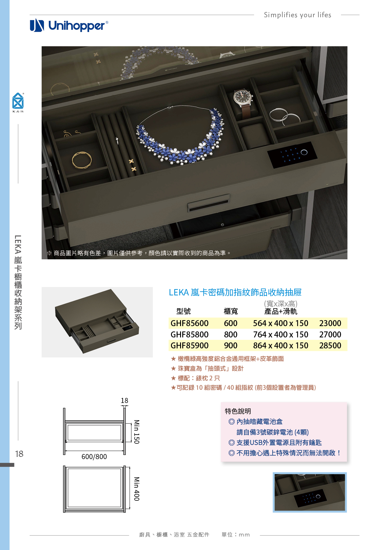 P11-48 Unihopper 衣櫃收納五金