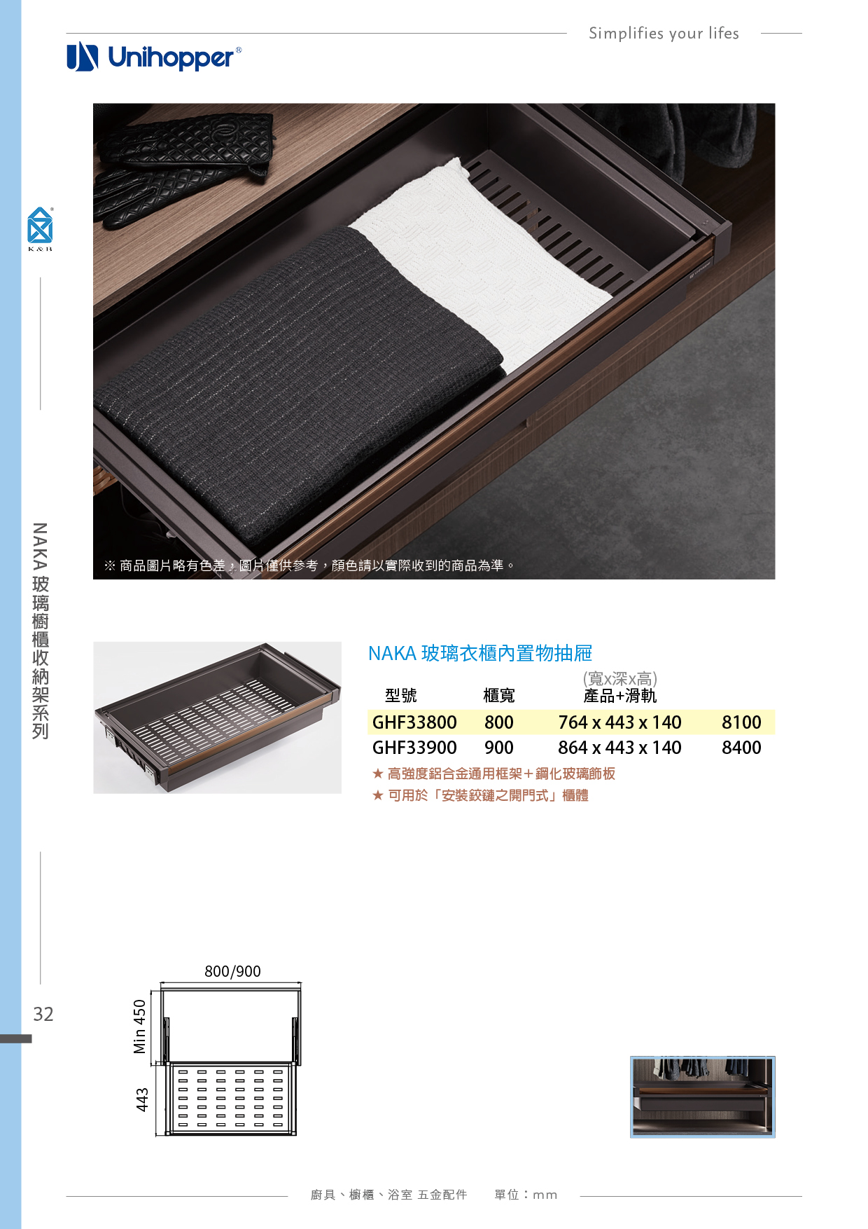 P11-48 Unihopper 衣櫃收納五金