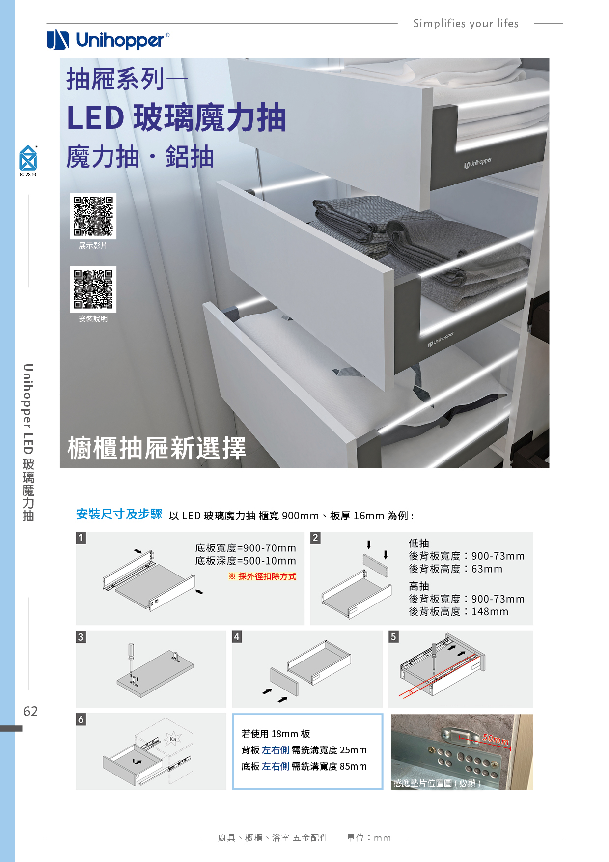 P49-65 Unihopper 廚具收納五金