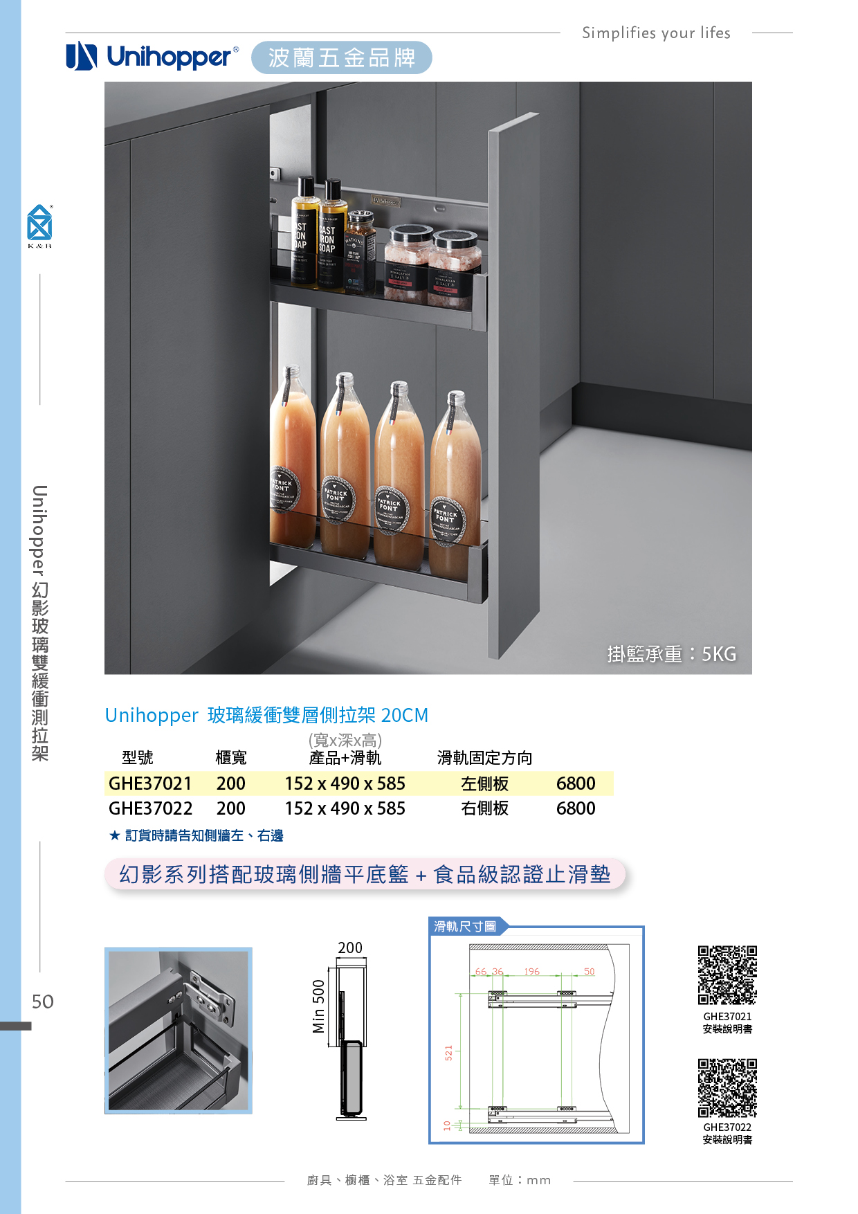 P.49~65 波蘭 Unihopper 廚具收納五金