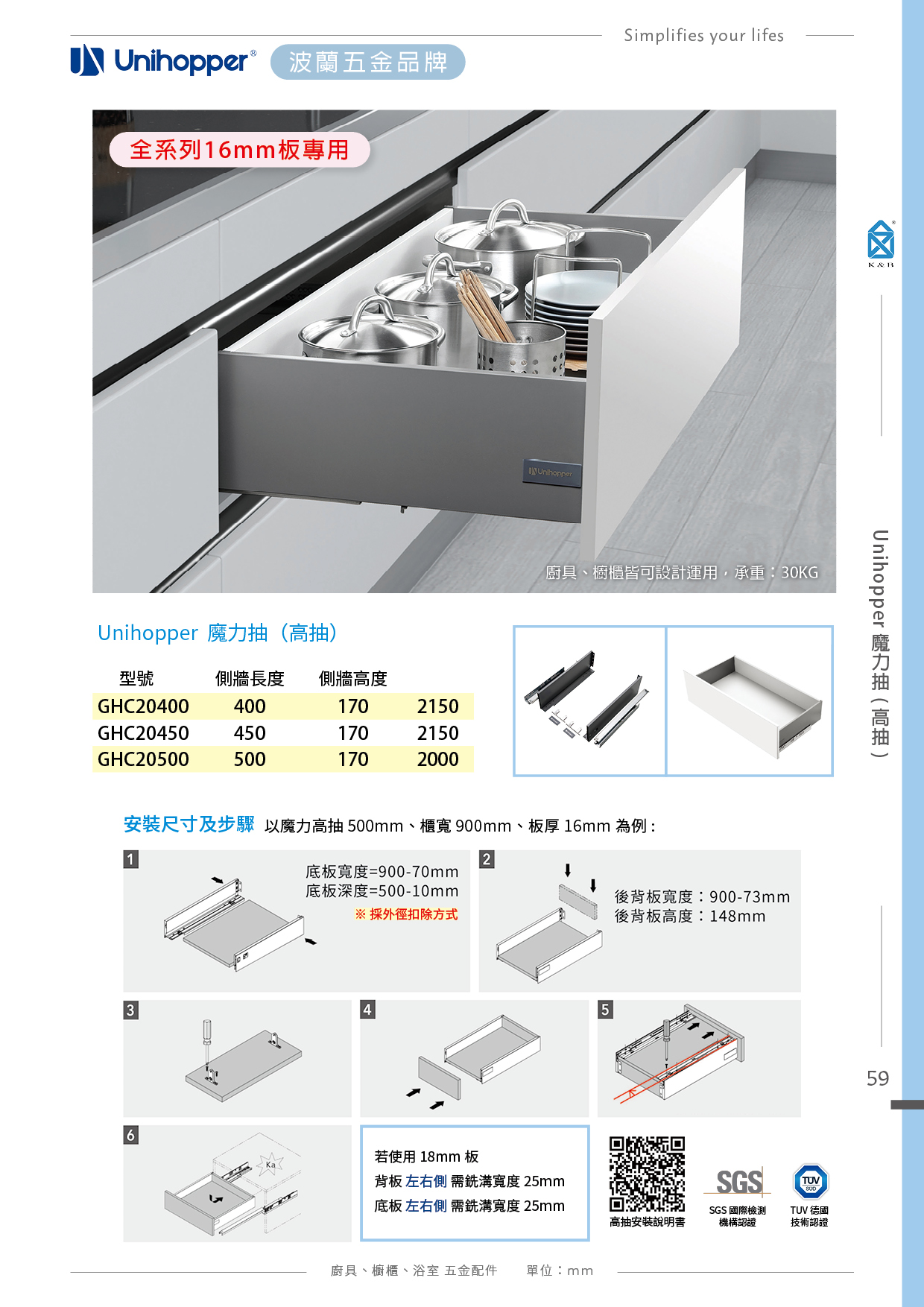 P.49~65 波蘭 Unihopper 廚具收納五金