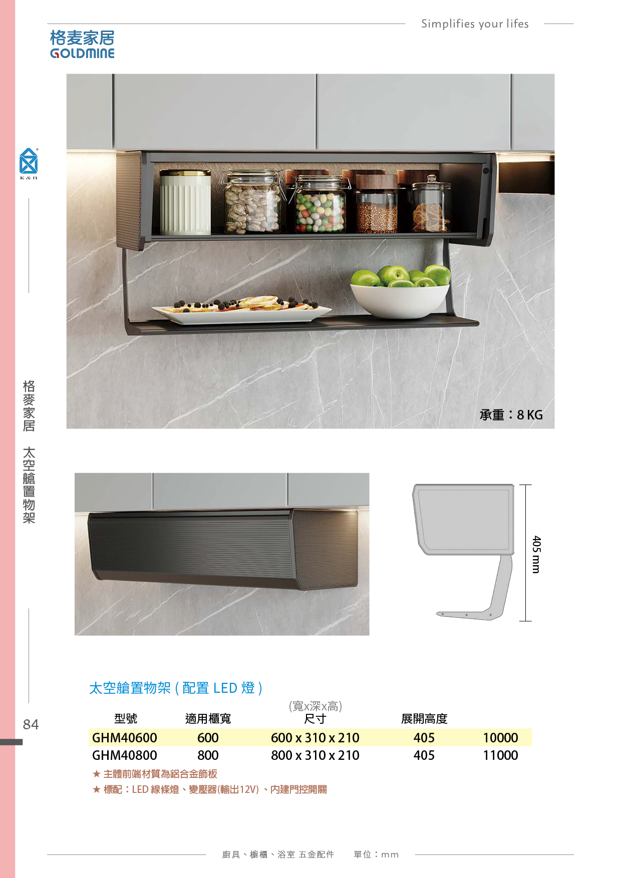 P66-89 格麥家居 廚具多功能五金