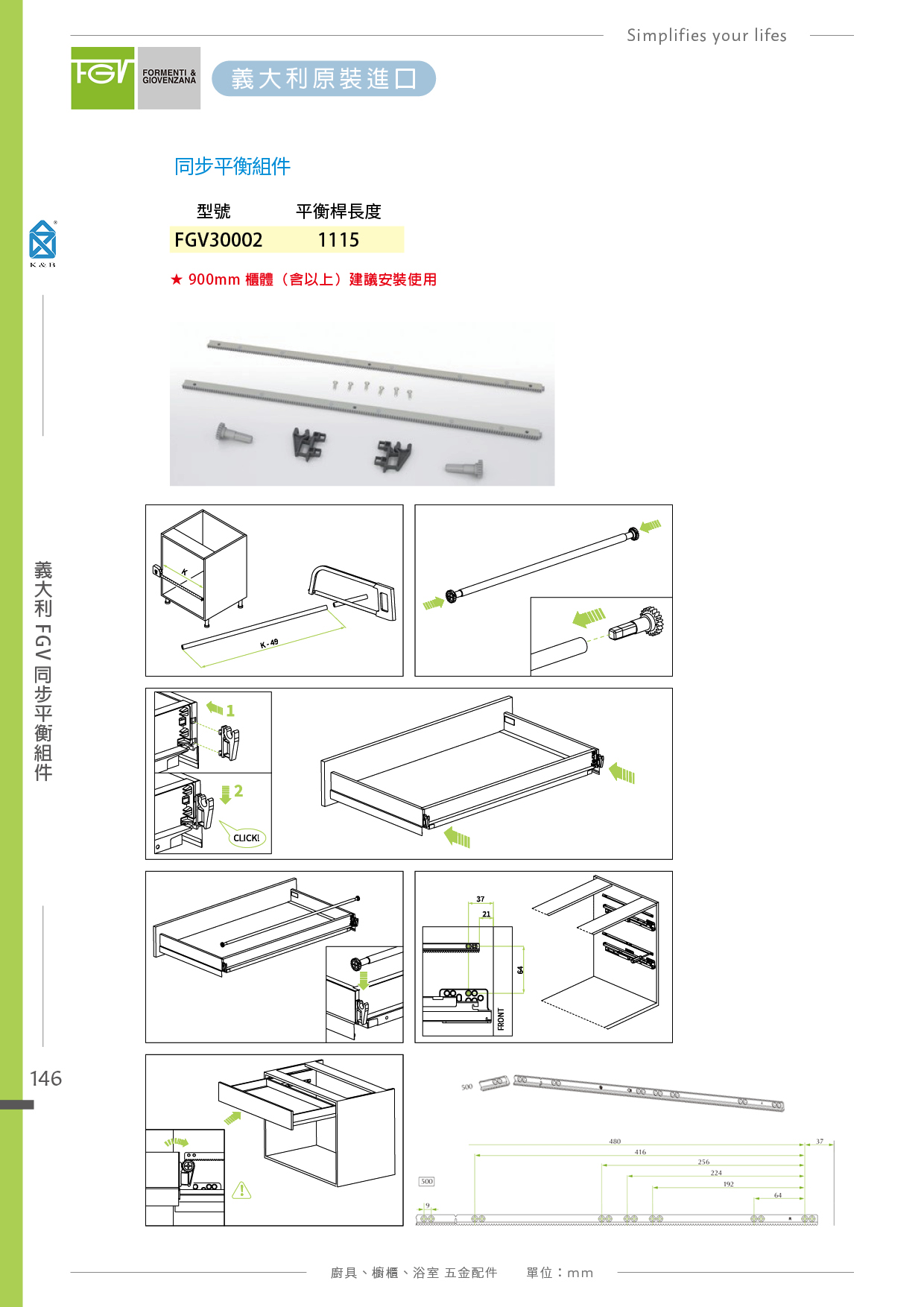 P142-151 義大利FGV 廚具多功能五金