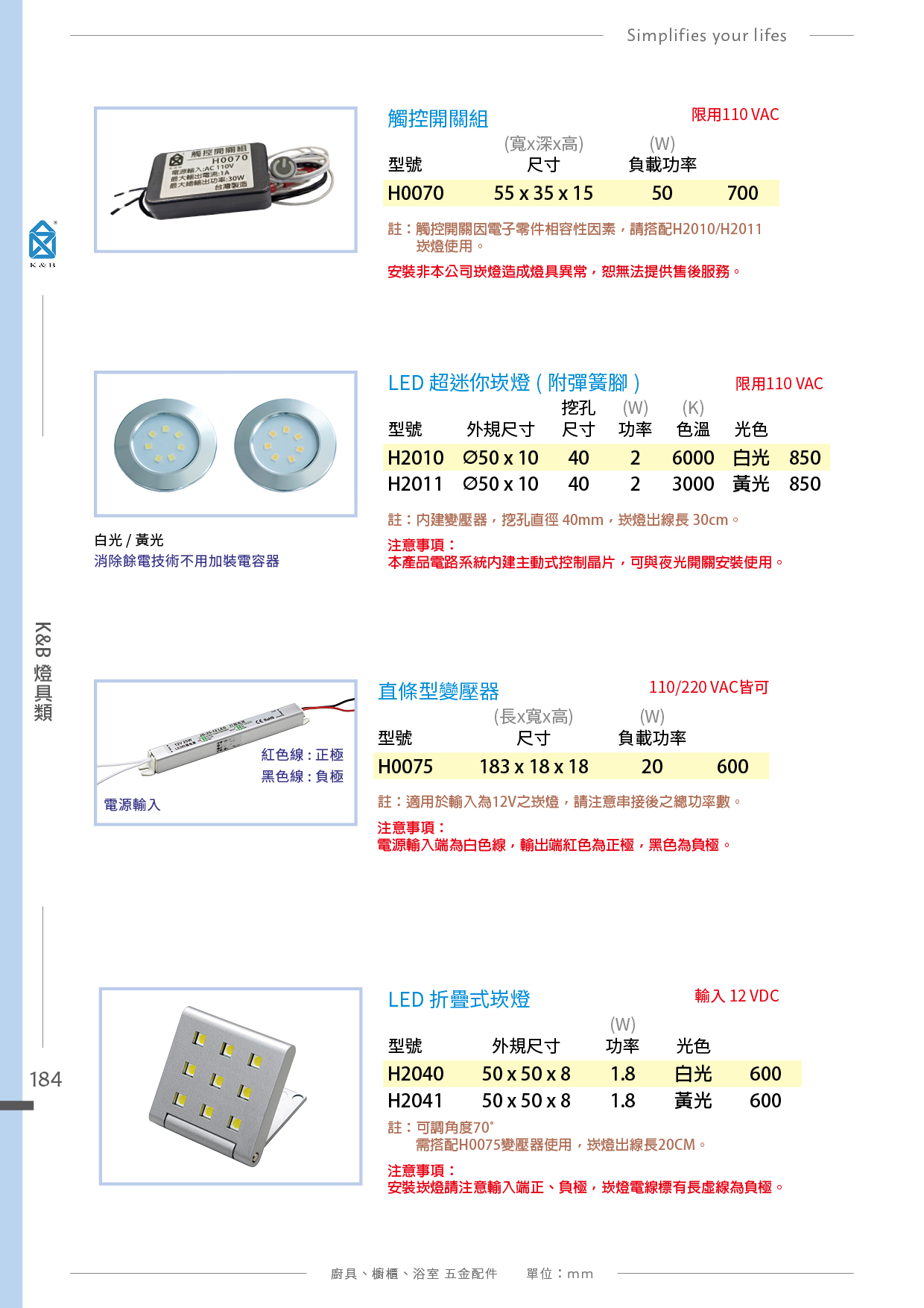 P180-195 K&B 廚具櫥櫃多功能小五金