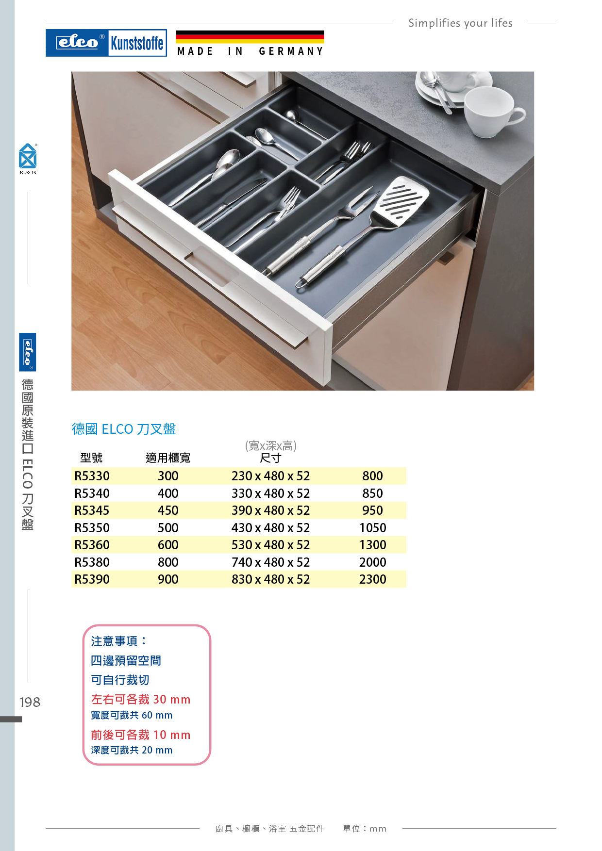 P196-199 刀叉盤系列