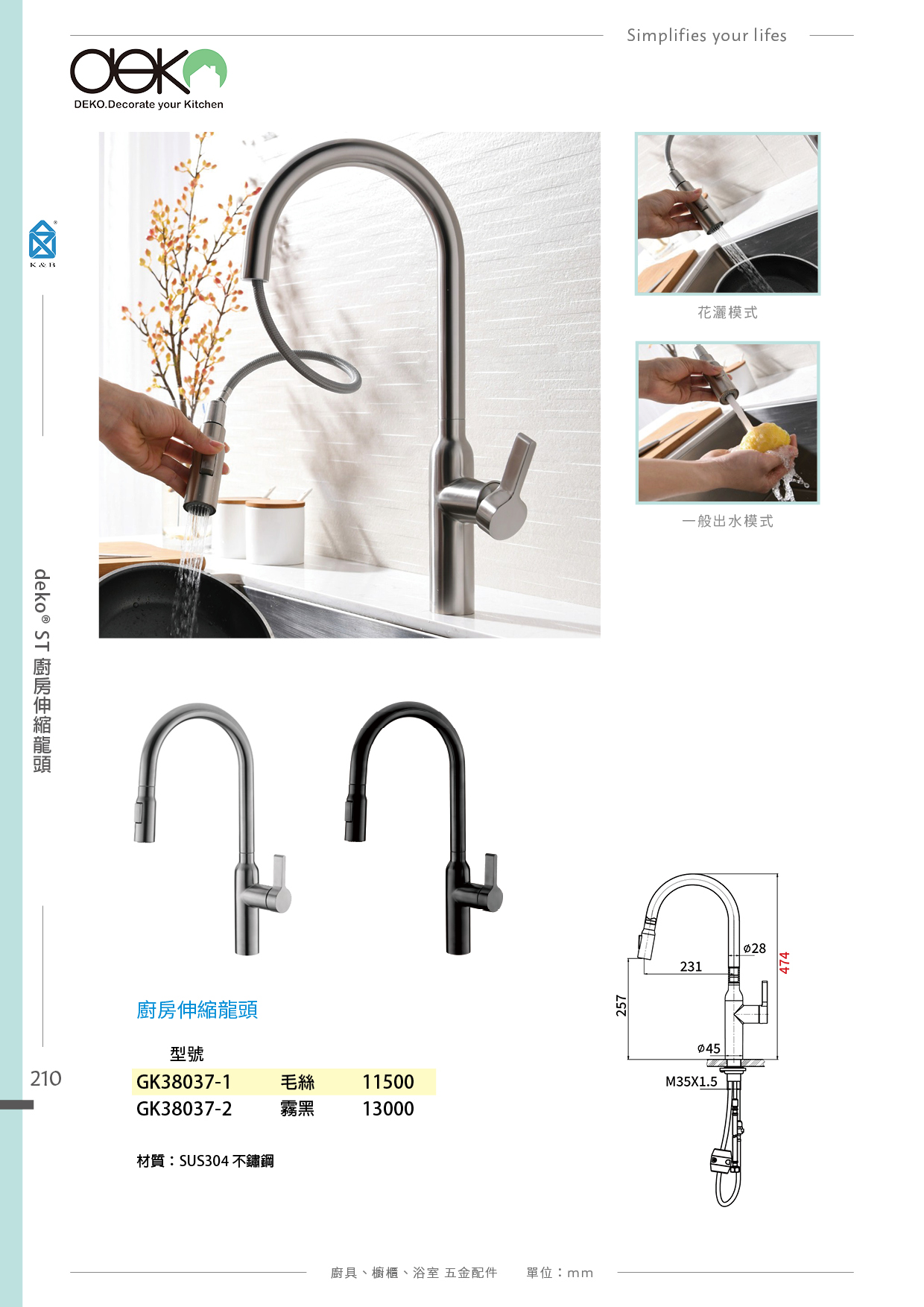 P.204~215 deko 廚房LF水龍頭