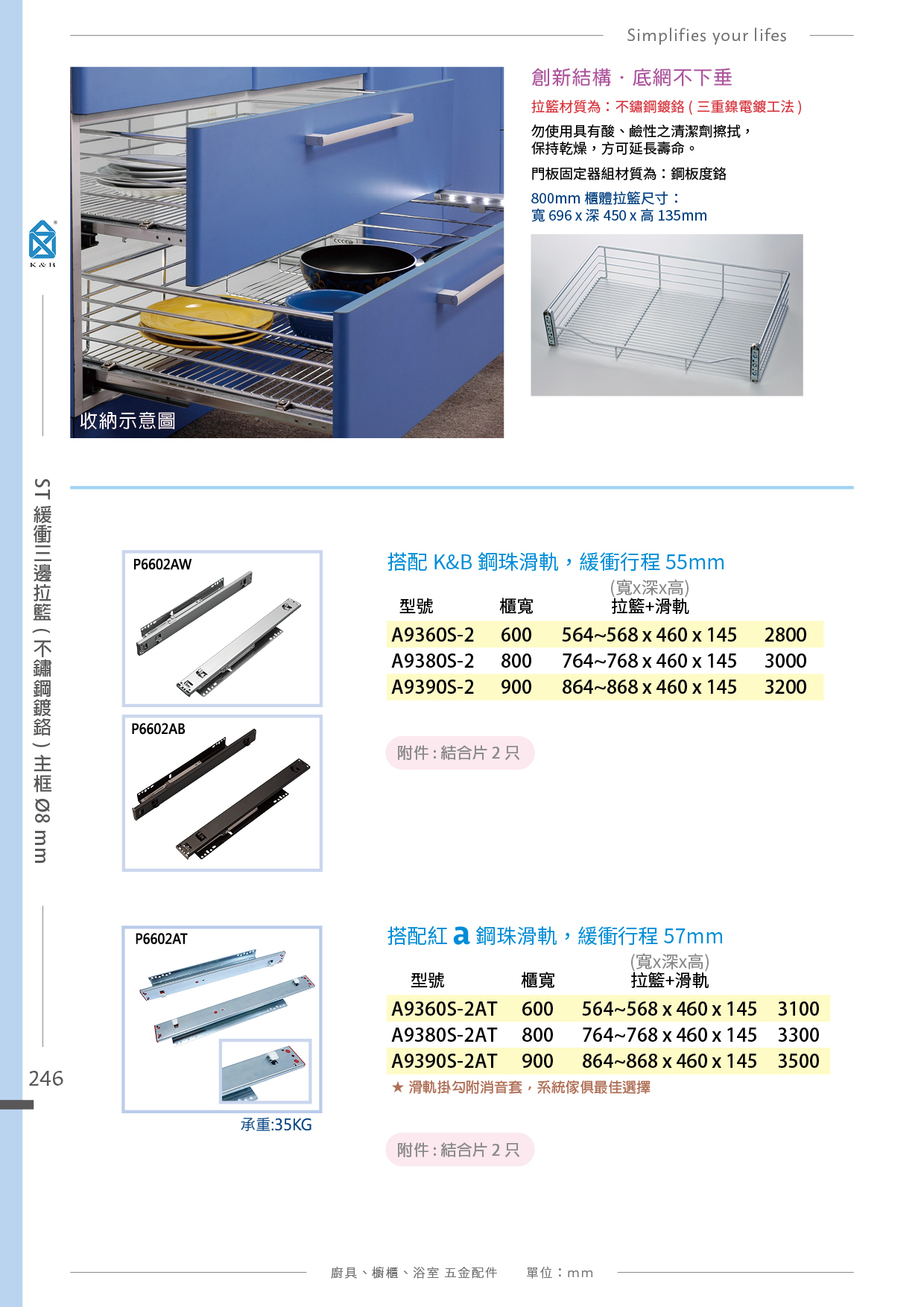 P239-260 K&B 拉籃