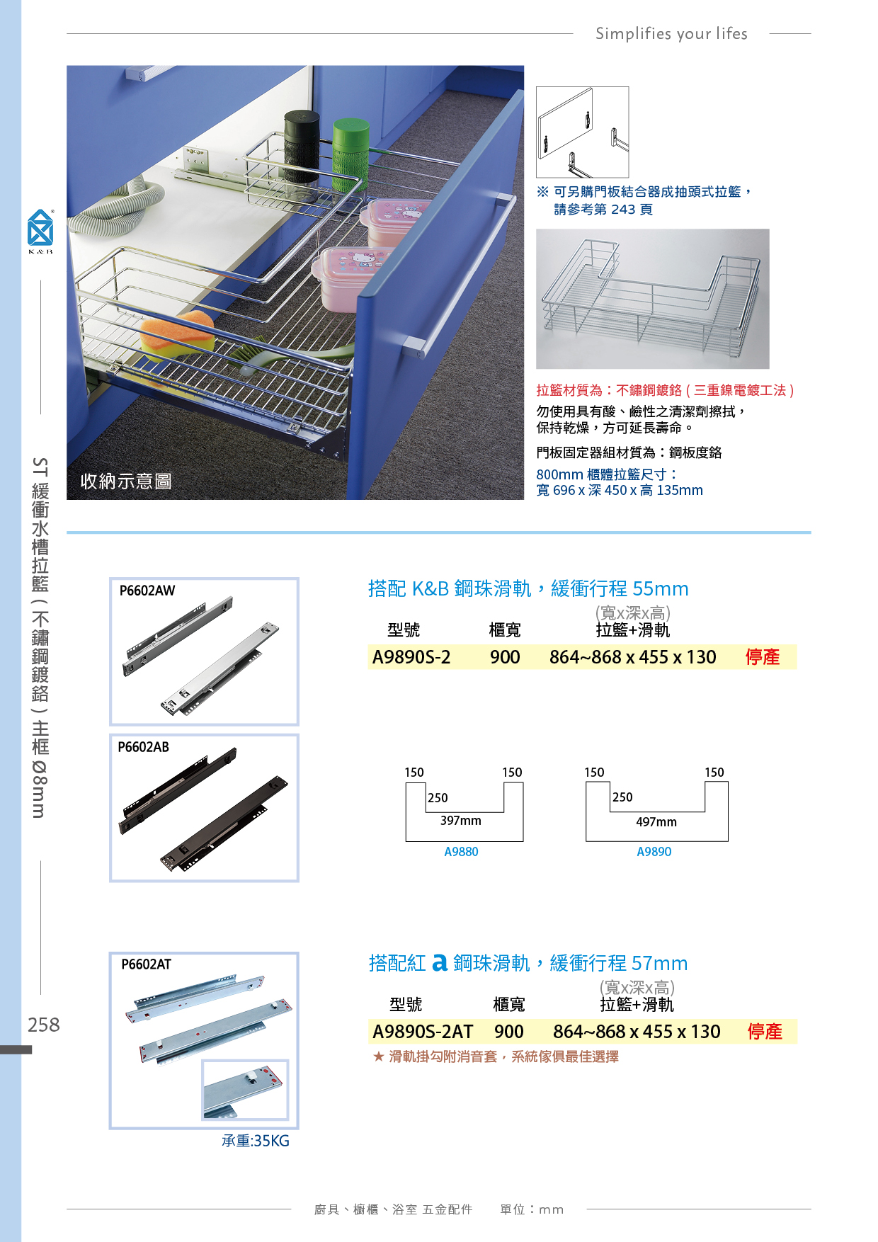 P239-260 K&B 拉籃