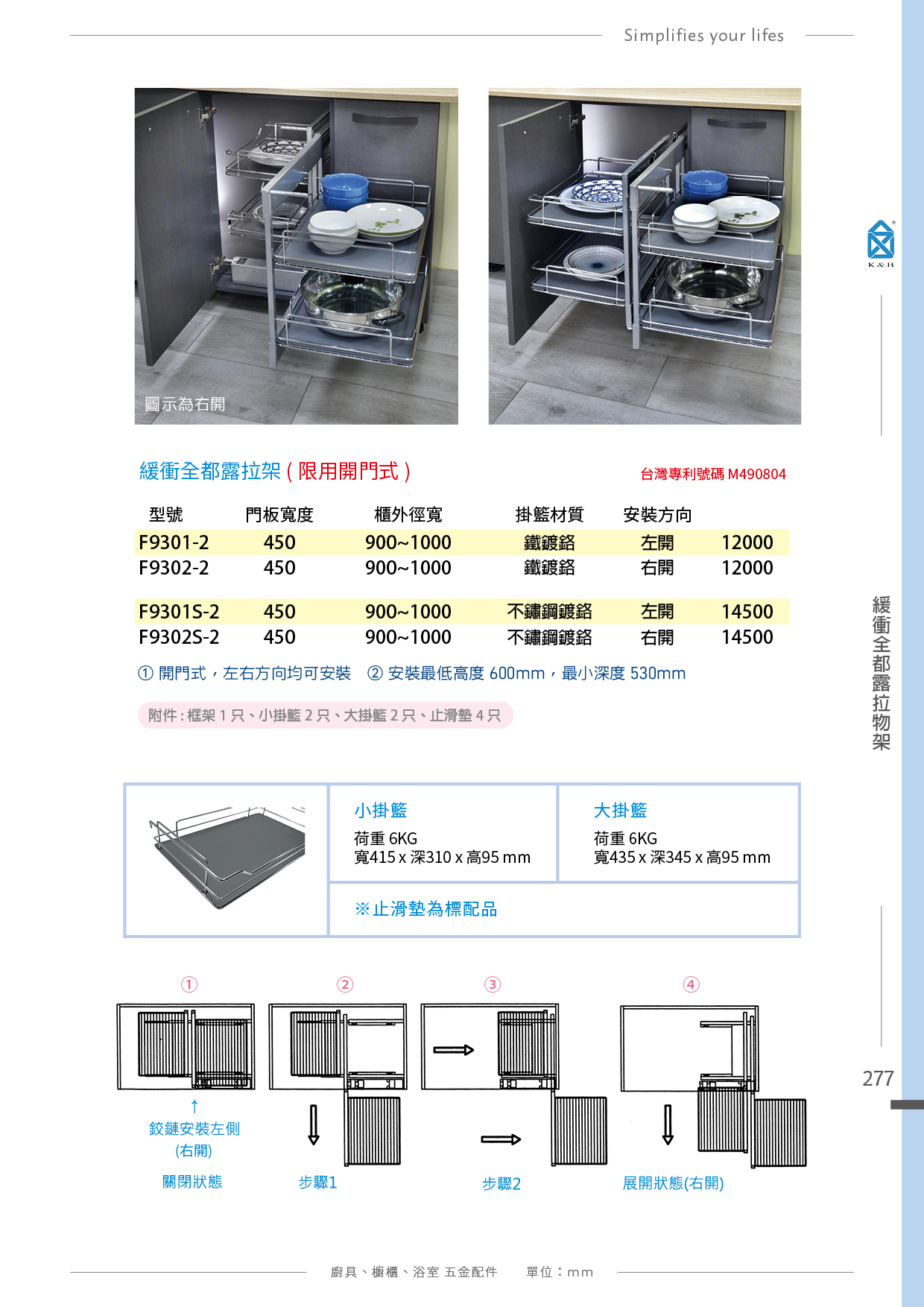 P276-287 K&B 小怪物、全都露、高身櫃